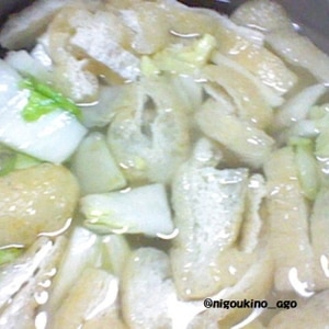 白菜とねぎの中華スープ